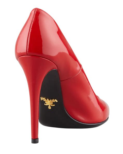 prada heels red|prada shoes with red soles.